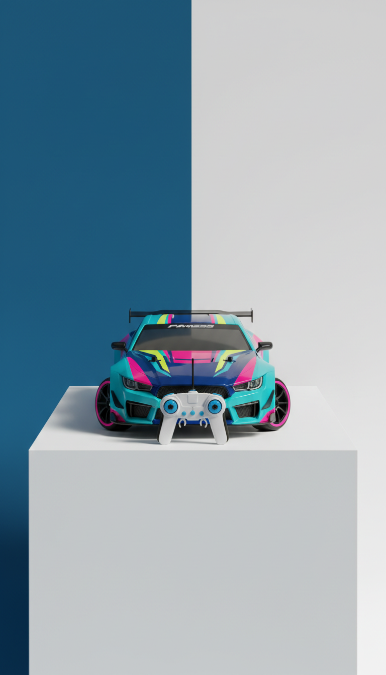 Auto RC drift con control remoto y luces LED