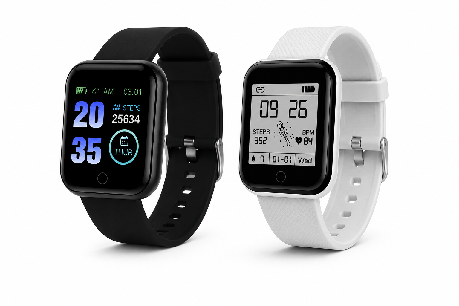 Smartwatch D20 Y68 Reloj Inteligente Bluetooth Fitness Malla Roja Android iPhone