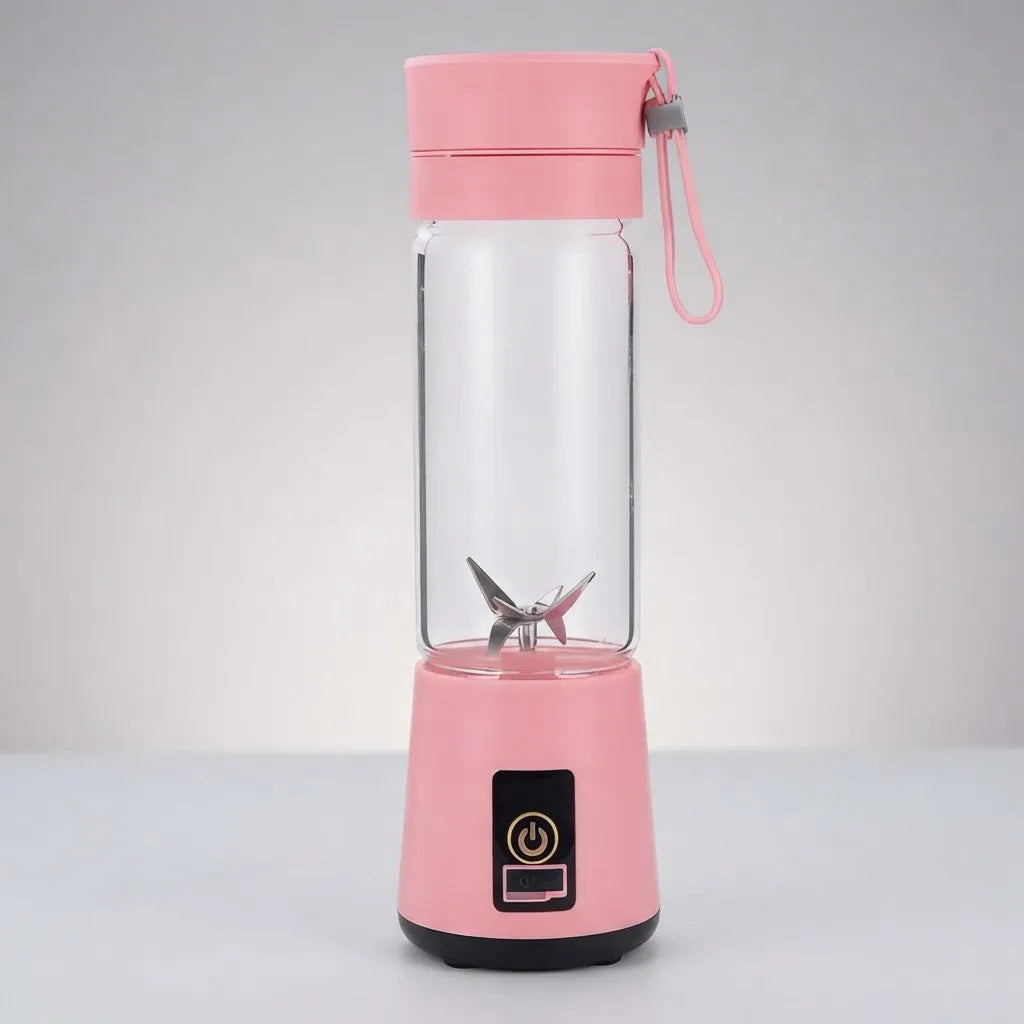 Licuadora Portátil Recargable HM-03 380ml USB Rosa