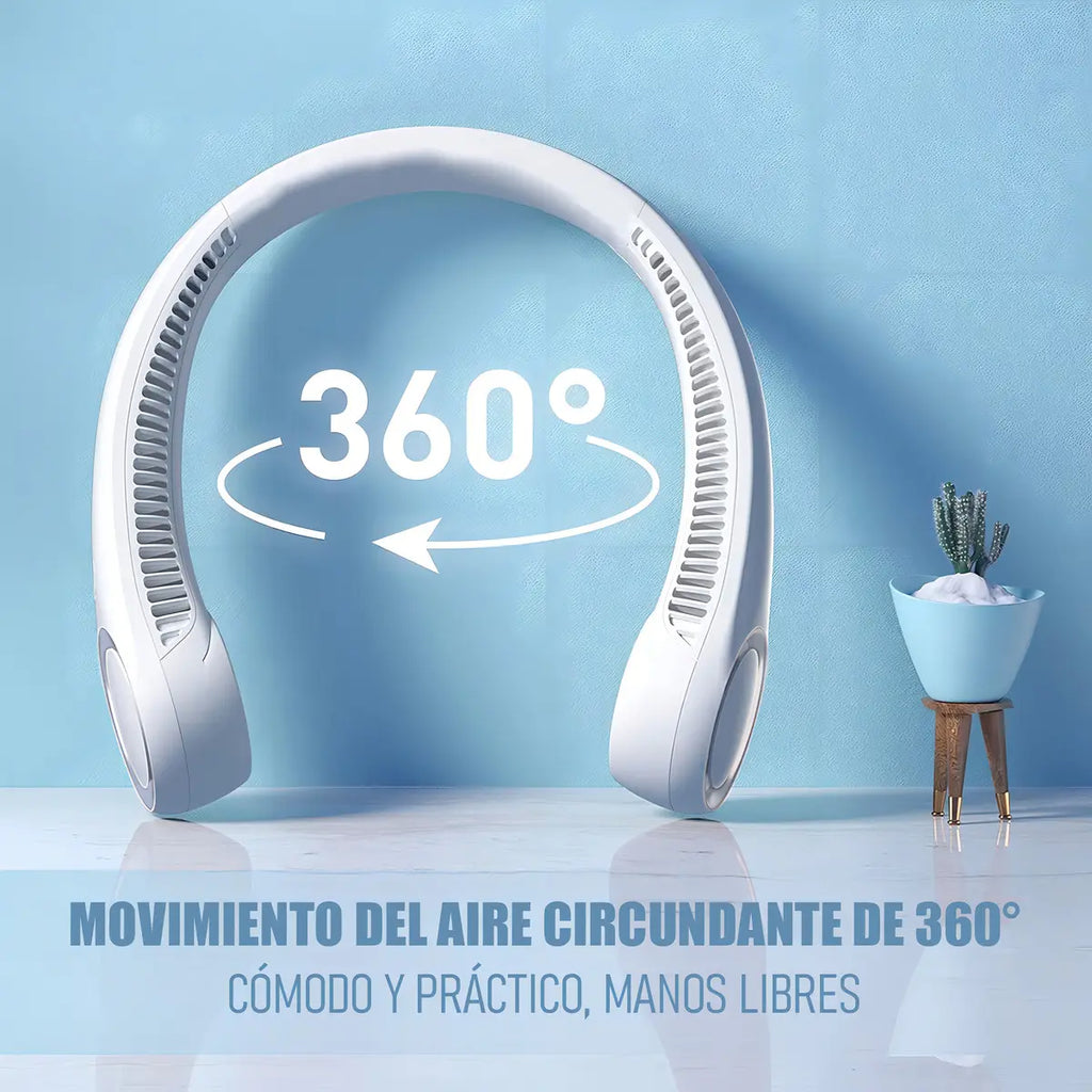 Ventilador De Cuello Aerowave NF-X5 Recargable 3 Velocidades