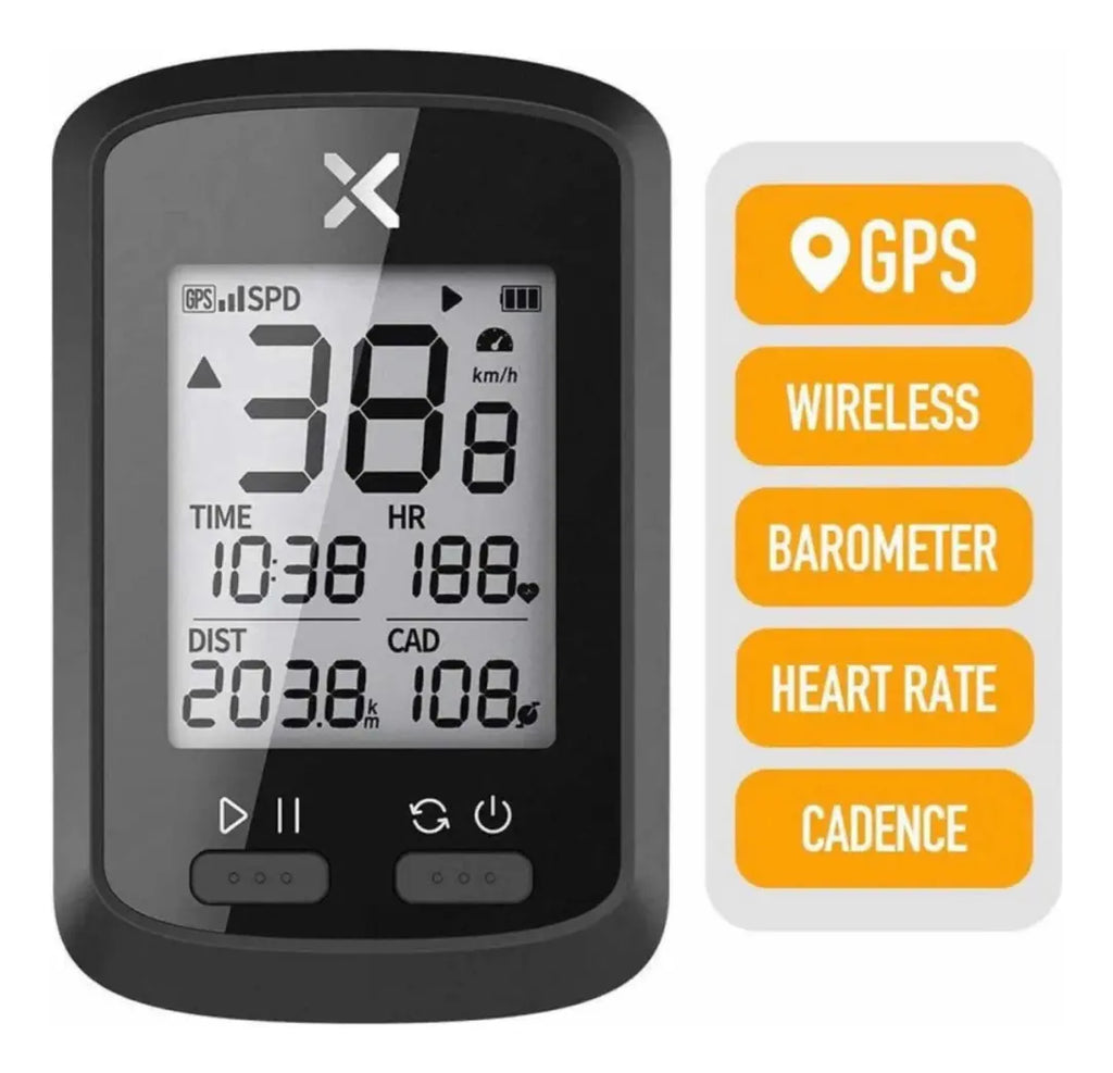 Computadora GPS para Bicicleta Inalámbrica con Pantalla LCD -Velocidad, Distancia, Altitud y Cadencia