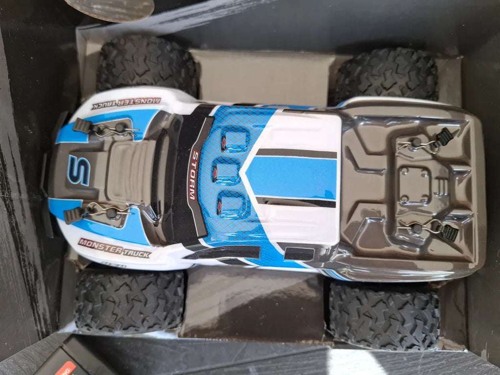 Monster Truck RC 4x4 Kit Completo Radio Control Azul