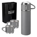 Set Termo 500ml Acero Inoxidable + 3 Tazas Frío Calor