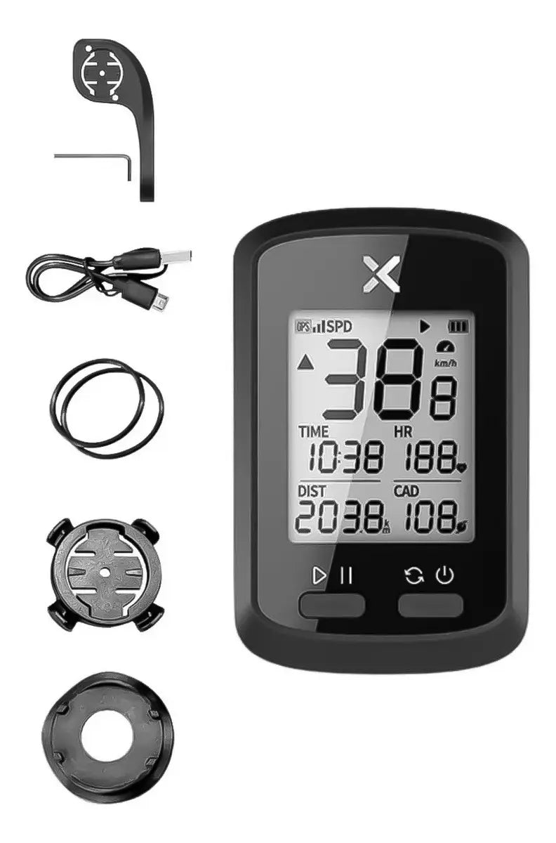 Computadora GPS para Bicicleta Inalámbrica con Pantalla LCD -Velocidad, Distancia, Altitud y Cadencia