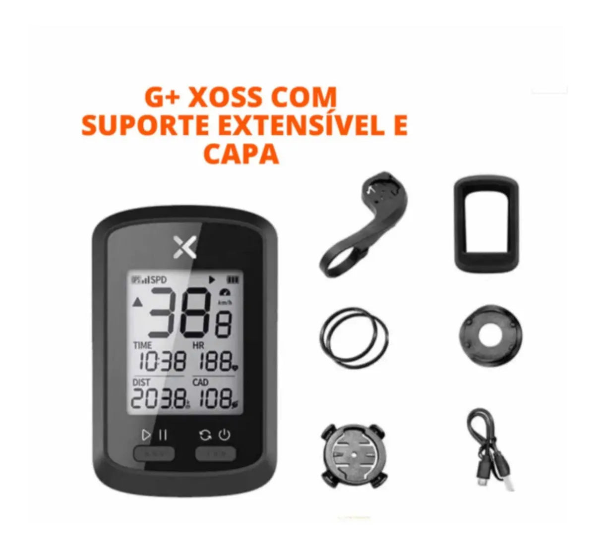 Computadora GPS para Bicicleta Inalámbrica con Pantalla LCD -Velocidad, Distancia, Altitud y Cadencia