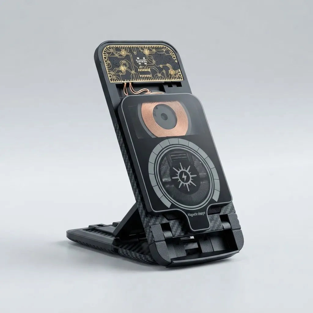 Cargador Inalámbrico 15W H51 Plegable Con Soporte USB-C