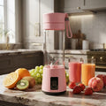 Licuadora Portátil Recargable HM-03 380ml USB Rosa