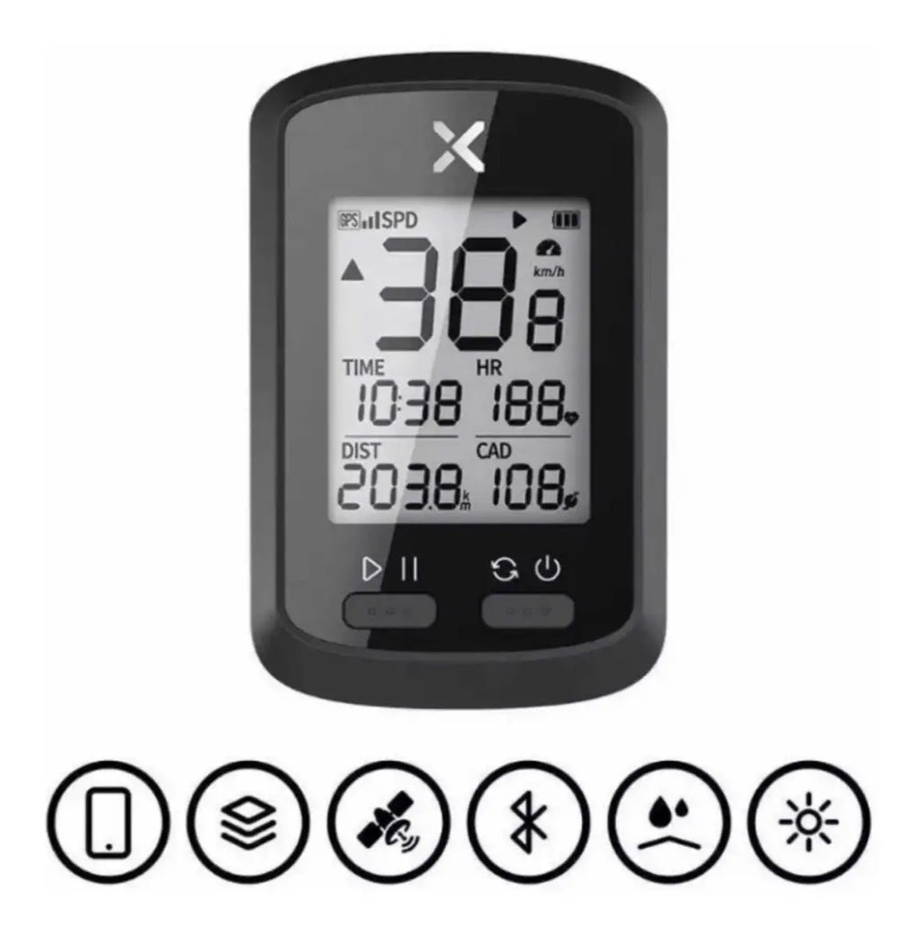 Computadora GPS para Bicicleta Inalámbrica con Pantalla LCD -Velocidad, Distancia, Altitud y Cadencia