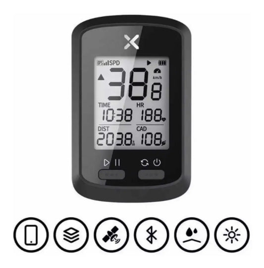 Computadora GPS para Bicicleta Inalámbrica con Pantalla LCD -Velocidad, Distancia, Altitud y Cadencia