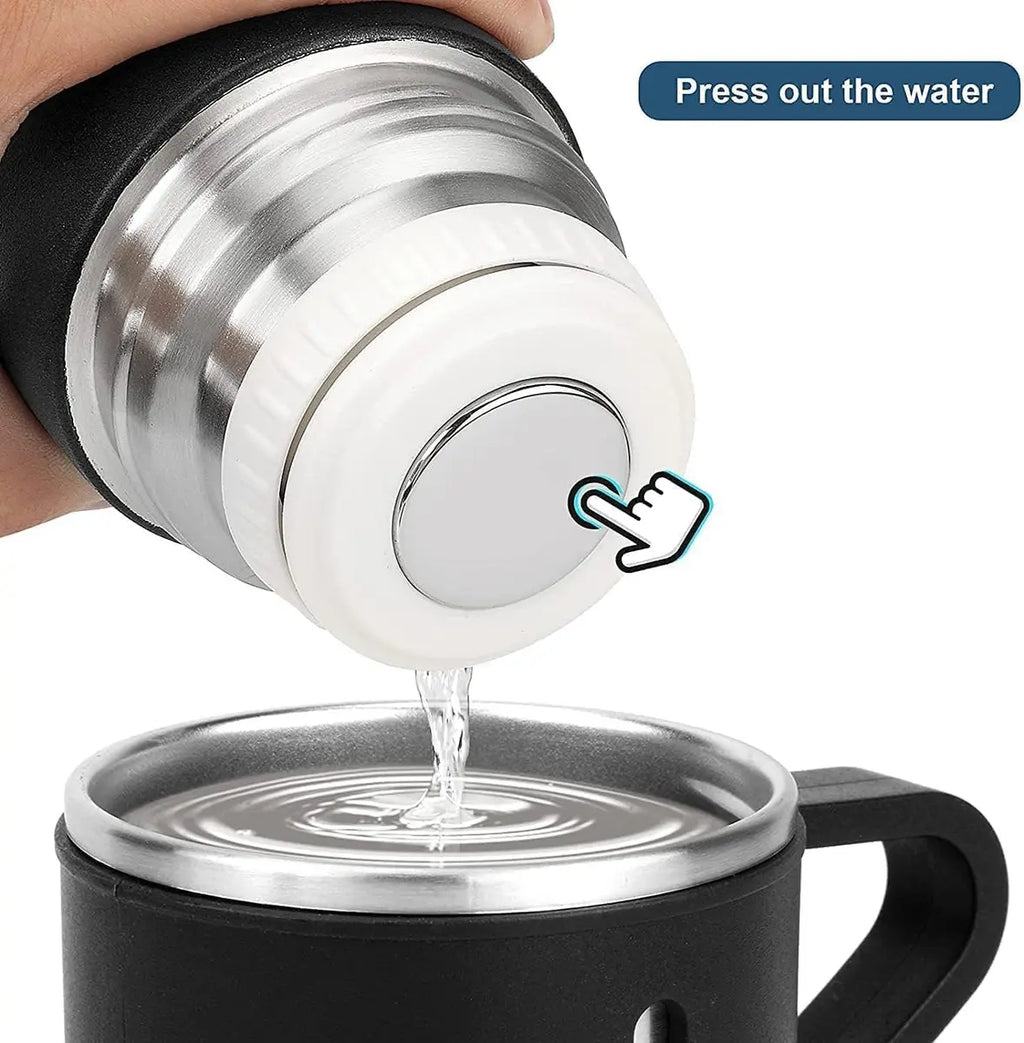 Set Termo 500ml Acero Inoxidable + 3 Tazas Frío Calor