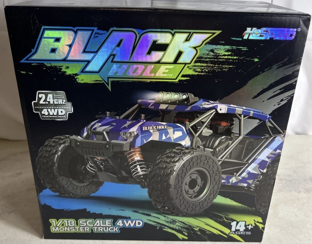 Monster Truck Auto Rc Kit Completo Listo Para Usar! 4x4 Azul