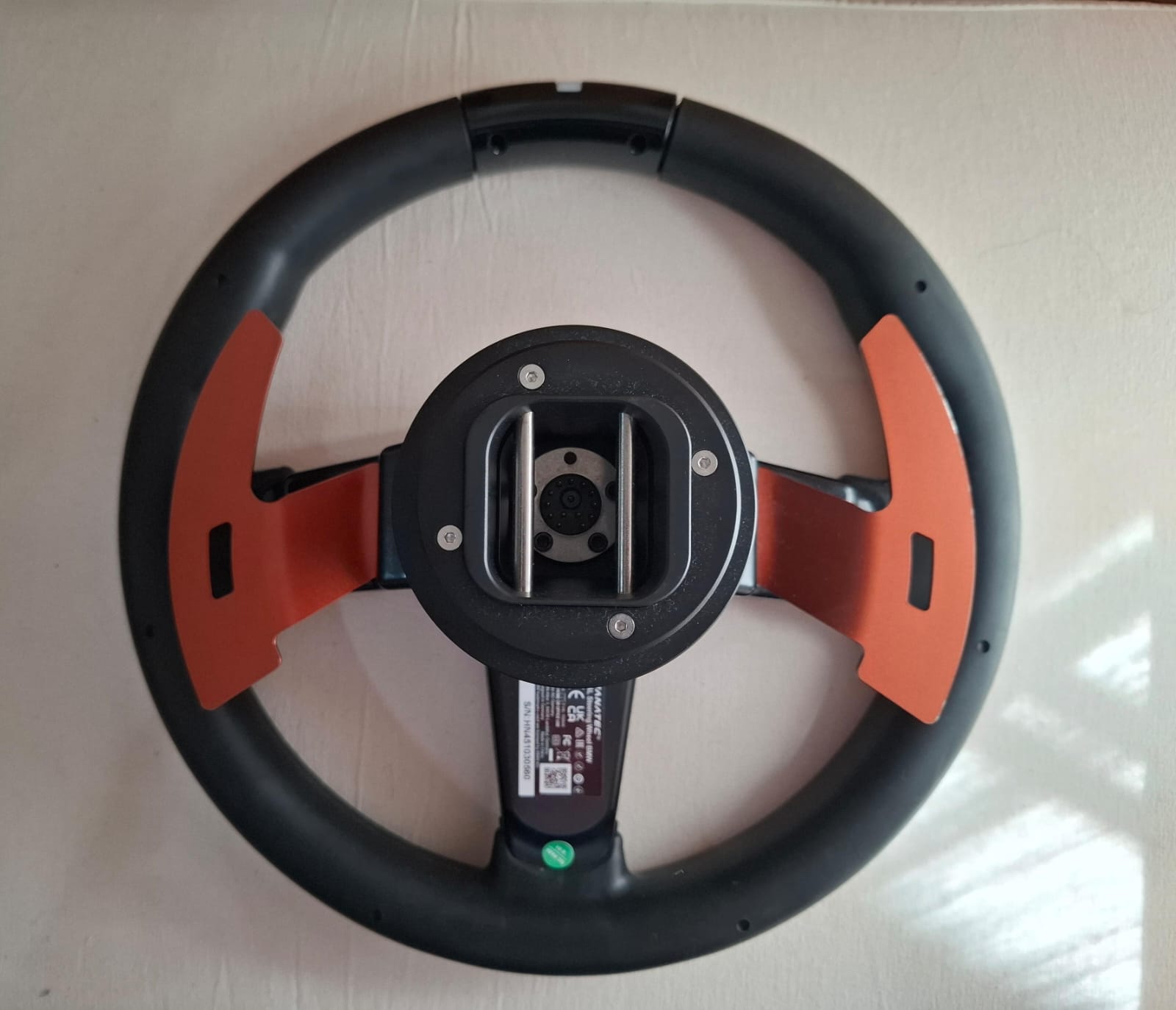 Fanatec Aro BMW con QR2 Wheel Side Instalado Simulador