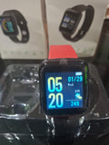 Smartwatch D20 Y68 Reloj Inteligente Bluetooth Fitness Malla Roja Android iPhone