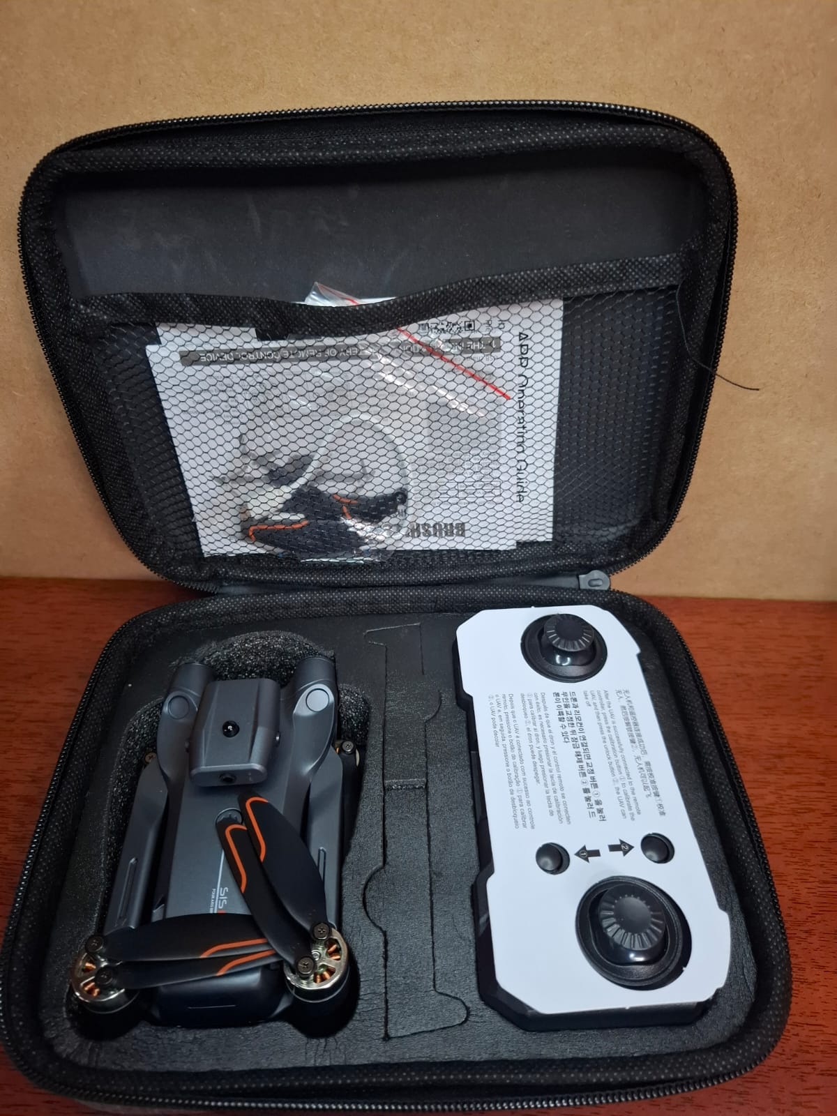 Drone Plegable S1S Max Cámara Dual 4K Motores Brushless con Estuche Rígido