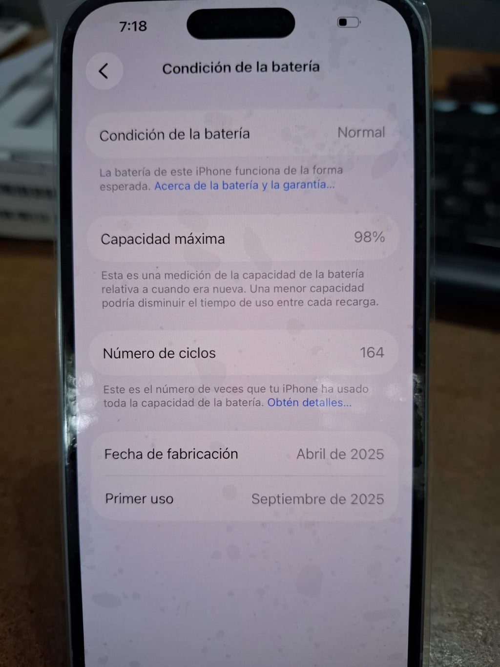 Apple iPhone 15 128GB – Batería 98% – Desbloqueado – Excelente Estado