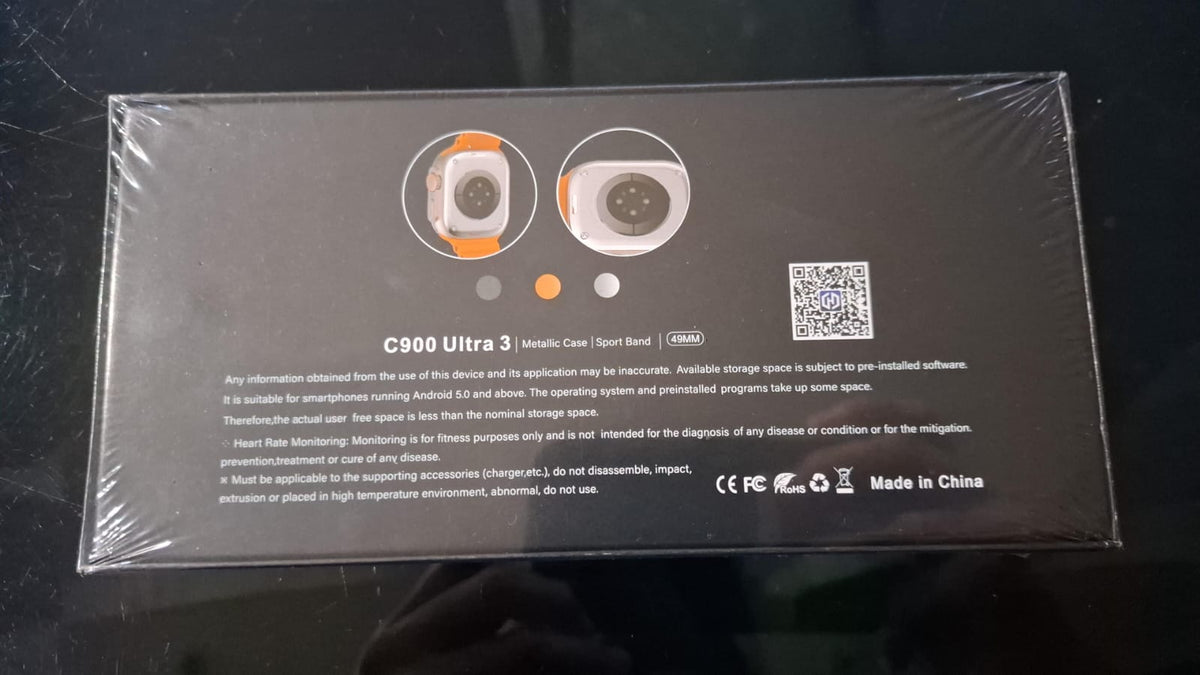 Smartwatch C900 Ultra 3 49mm Pantalla 2.19” – iOS y Android- nuevo sellado