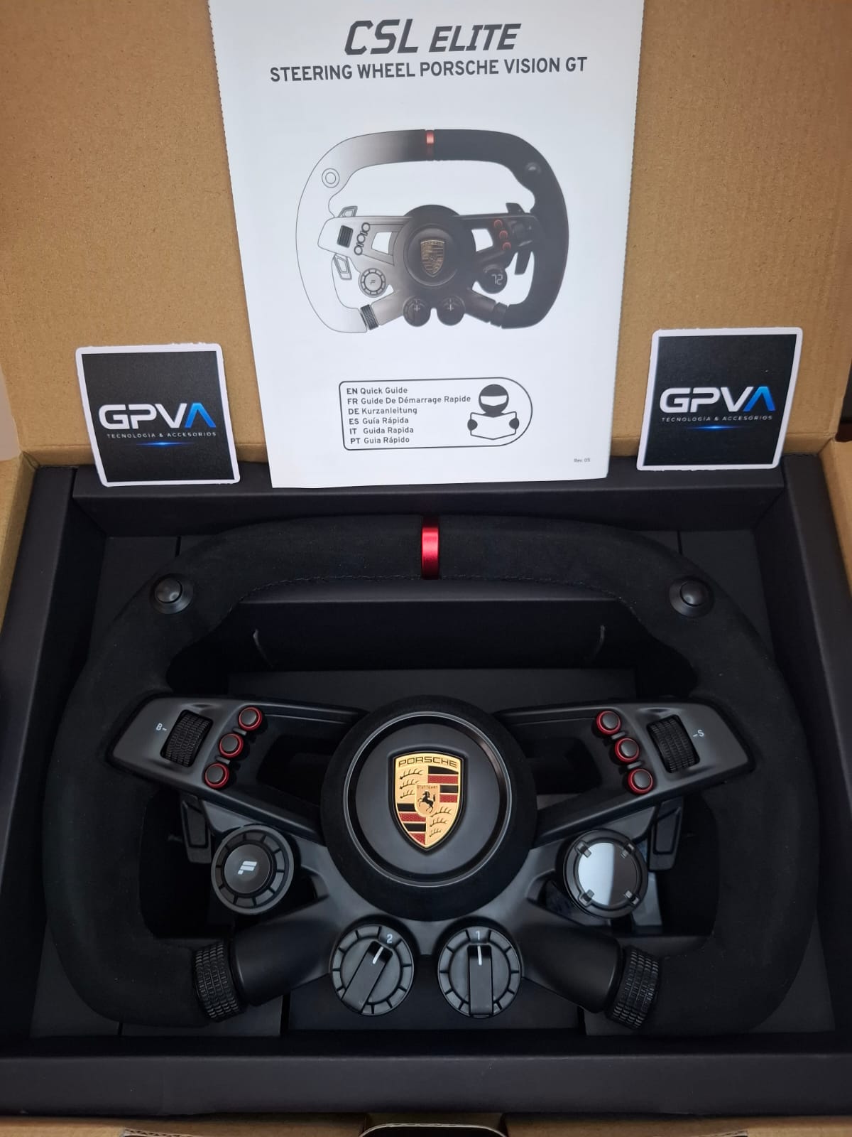 Fanatec CSL Elite Porsche Vision GT con QR2 instalado - Impecable | 1 Mes de Uso