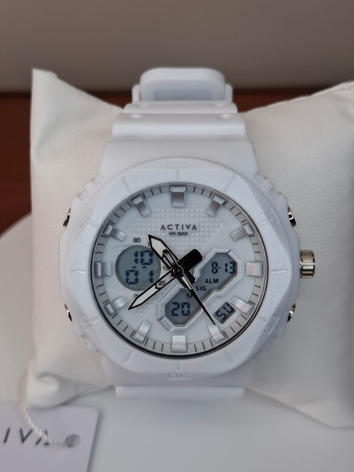 Reloj Activa X Invicta ACW8120-002 Analógico Digital 48mm Blanco - OFERTA!!