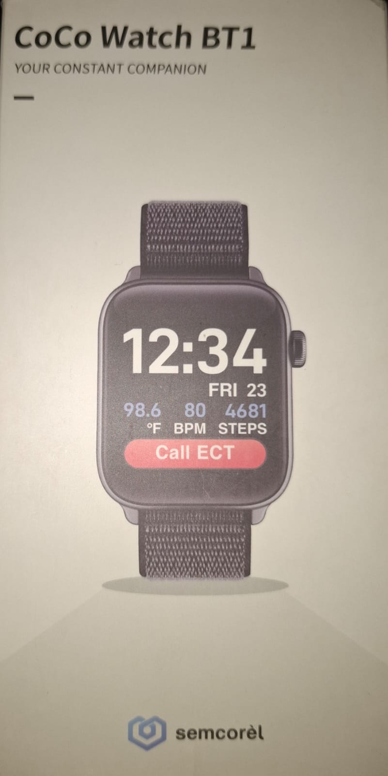Smartwatch CoCo Watch BT1 Bluetooth Llamadas Pantalla Full Touch Android iPhone