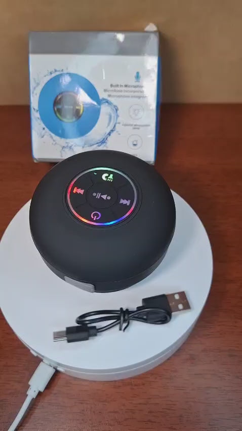 Parlante Bluetooth Resistente al Agua para Ducha Manos Libres IPX