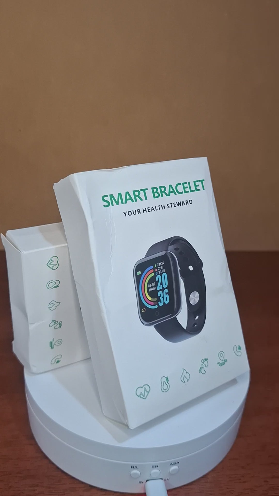 Smartwatch D20 Y68 Reloj Inteligente Bluetooth Fitness Malla Roja Android iPhone