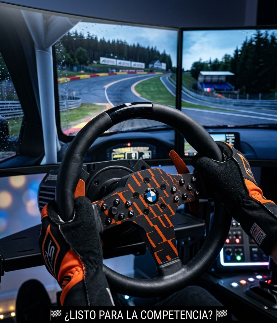 Fanatec Aro BMW con QR2 Wheel Side Instalado Simulador