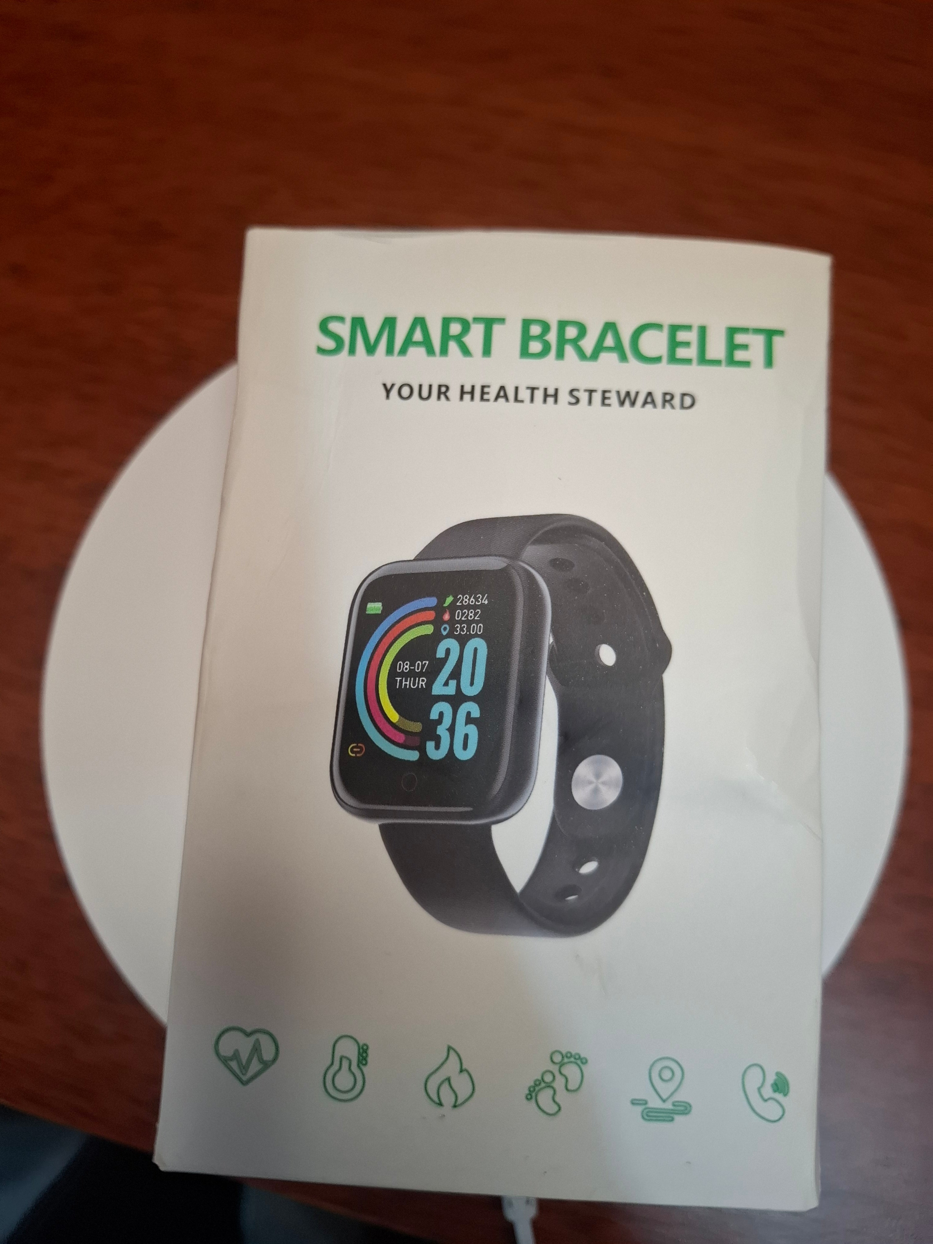 Smartwatch D20 Y68 Reloj Inteligente Bluetooth Fitness Malla Roja Android iPhone
