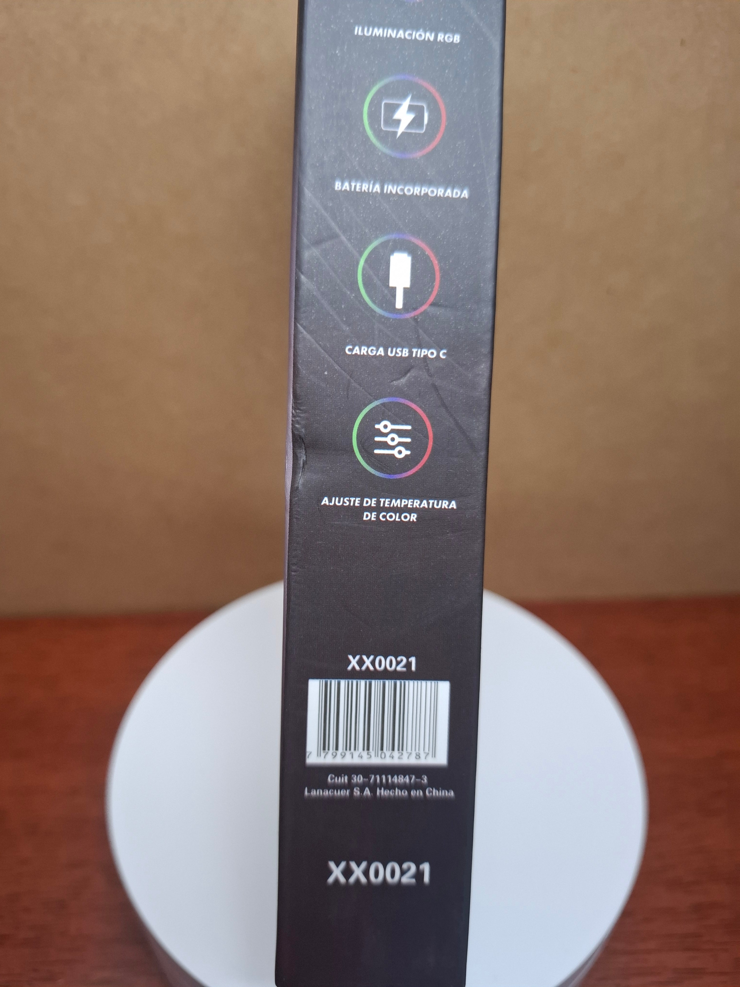 Panel LED RGB Portátil Exxtra Tech con Clip para Streaming y Fotografía