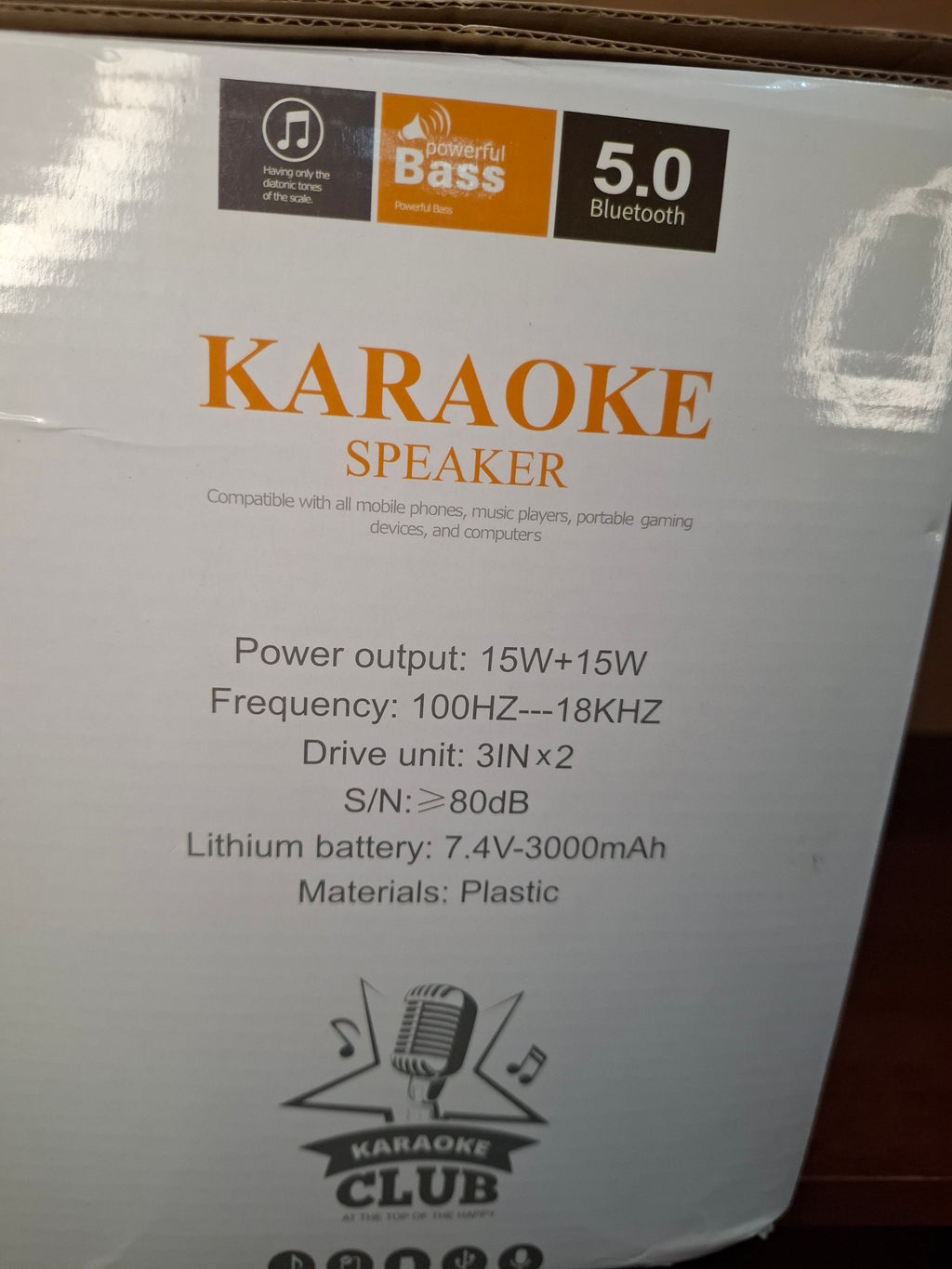 Sistema de Audio y Karaoke ST-2025 Kit Completo Dorado con Micrófonos