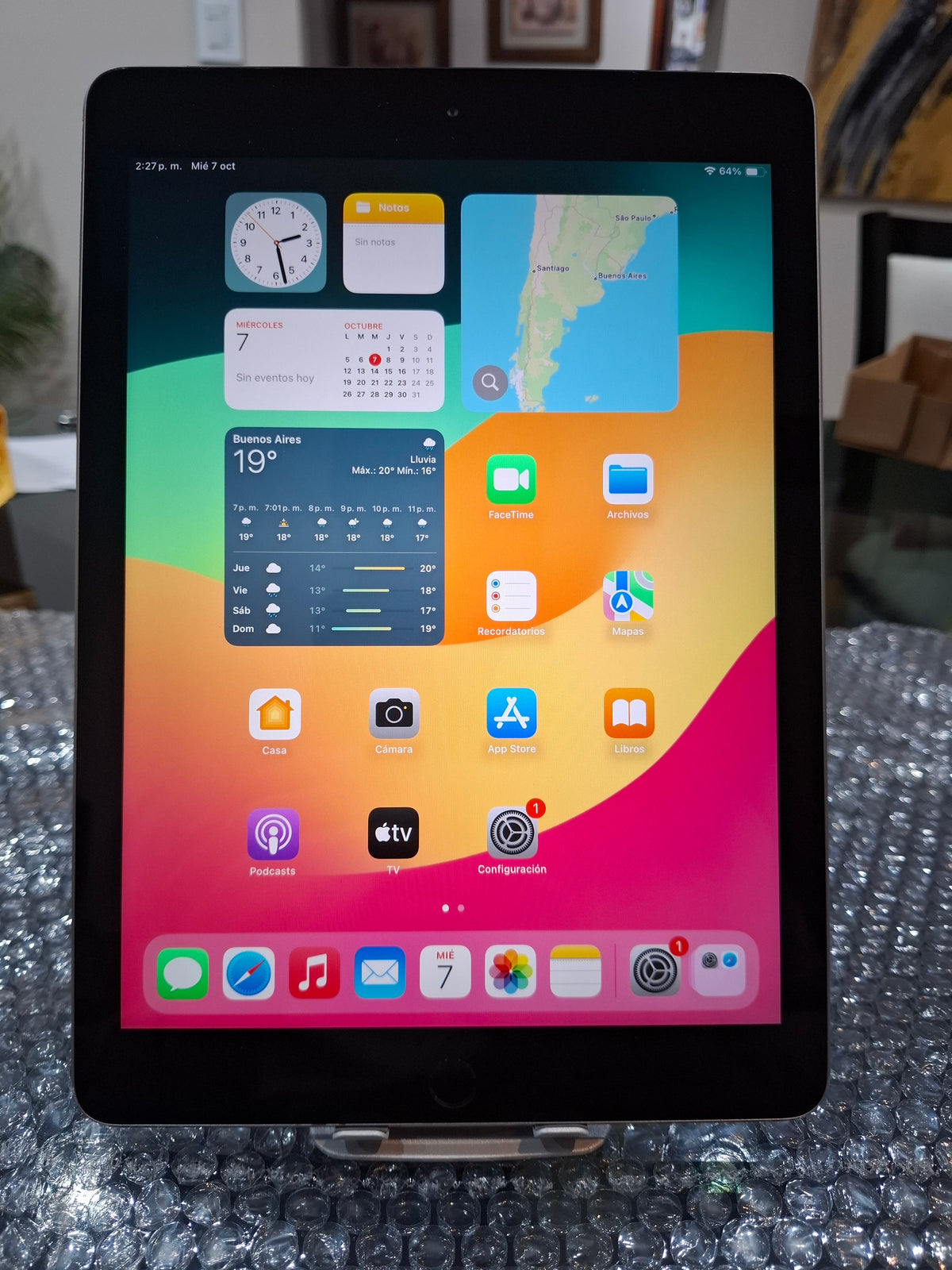 Apple iPad 6ª Generación 32GB 9,7" Wi-Fi + Cellular A1954 Plata - Usado