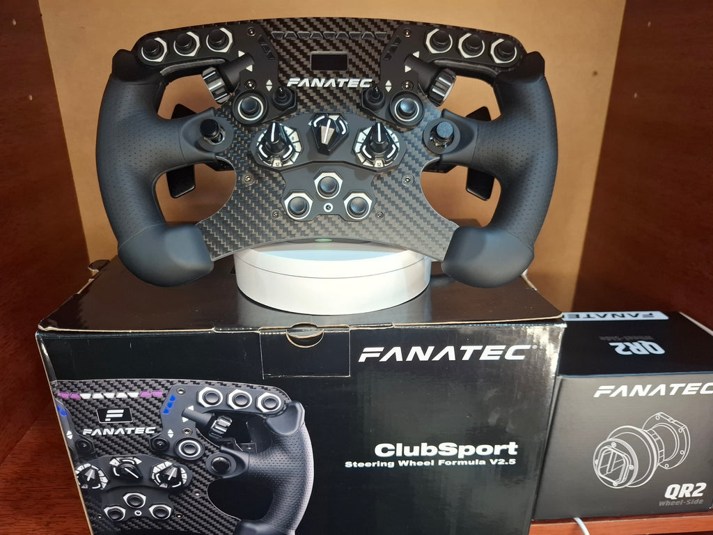 Fanatec ClubSport Volante Formula V2.5 con QR2 Wheel-Side Simulador de Carreras