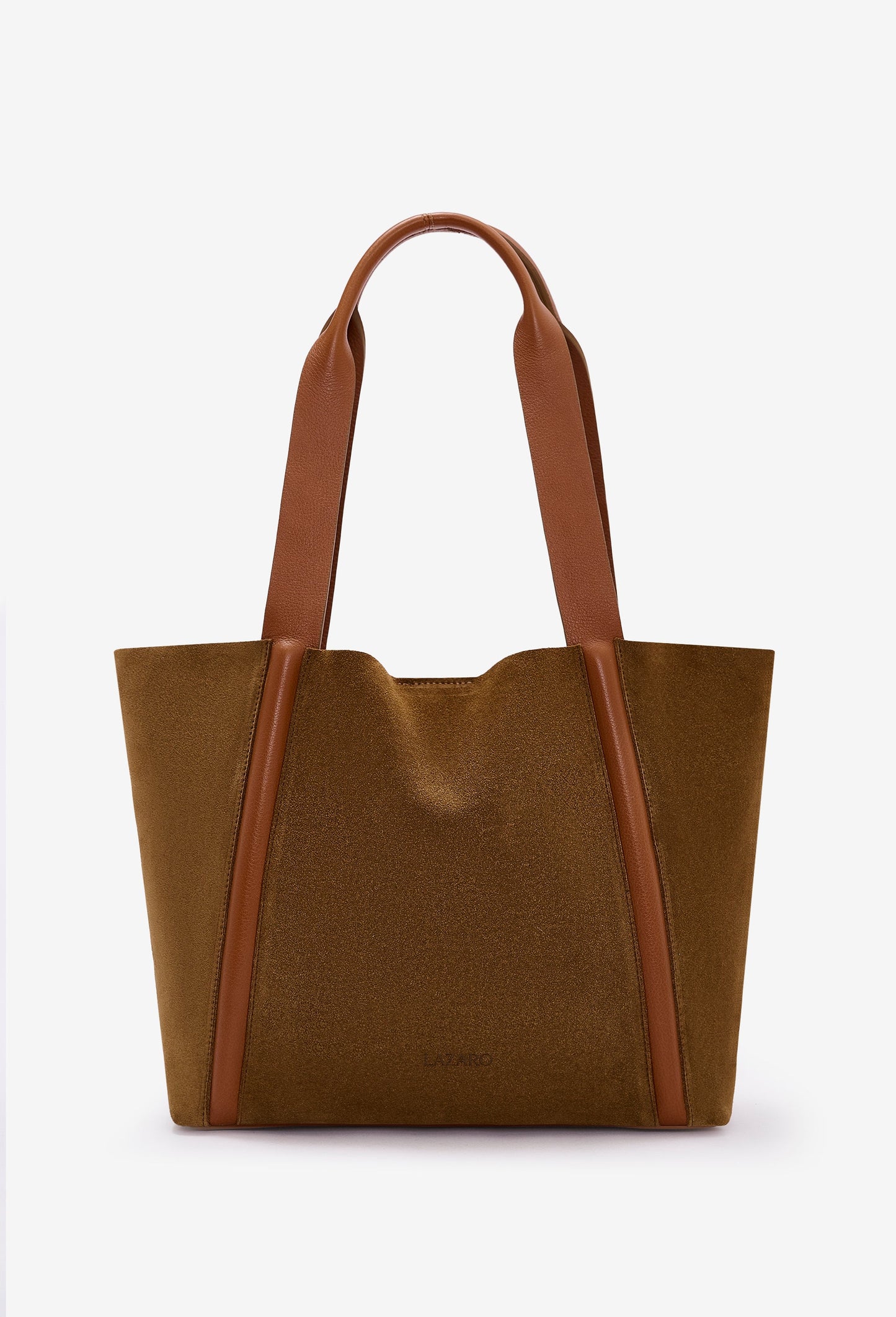 Sami Leather Tote Bag - Tan Suede